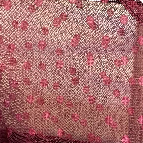 Cranberry Crushed Velvet Plus Size 3x Gown Dress Formal Holiday Wedding - Picture 8 of 16